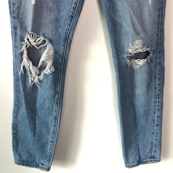 Levi‘s Premium Distressed Light Medium Wash Wedgie Jean Size 24 - Picture 5 of 14